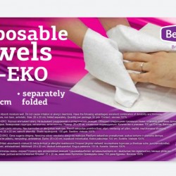 Disposable Towels, LITTLE BIO-EKO (25x20) Separately Folded (100)