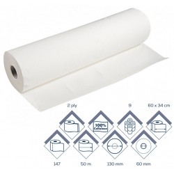 Luxury Medical Couch Rolls, 60 cm x 50 m. Individual Rolls