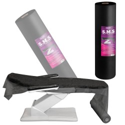 Black SMS Flizelin Couch Roll, 80 cm x 150 m