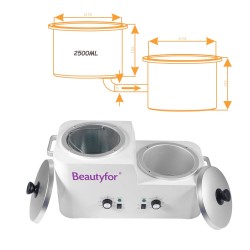 Beautyfor Double-Tank Wax Heater 2.5 L x 2