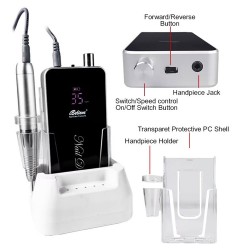 Electric Nail Drill Machine TP322 Black 80W 35 000 RPM