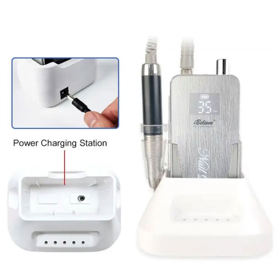 Electric Nail Drill Machine TP322 Silver 80W 35 000 RPM