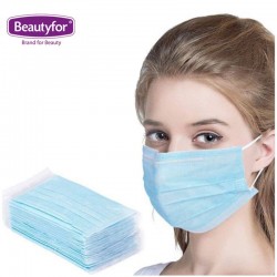 Disposable 3-layer face masks blue 50pcs.