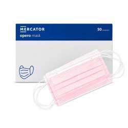 Mercator Opero disposable 3-layer medical face masks pink 50pcs