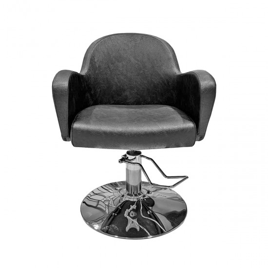 Hydraulic client chair for hair salon Y296 black