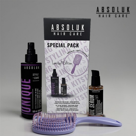 Absoluk Limited Style Care Kit Unique hair treatment All in One 150ml + Oil Nourishing Serum 50ml