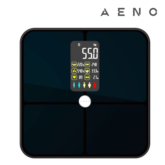 Aeno BS2S smart body scale with color display and app control