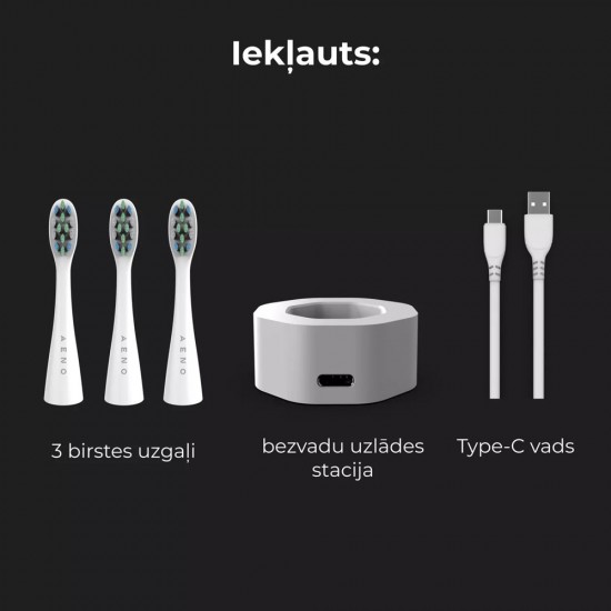 Aeno Sonic DB1S smart electric toothbrush white 12 modes