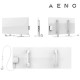 Aeno Premium Eco Smart Infrared LED Heater 700W+ white