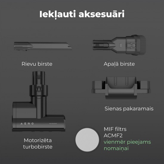 Aeno CS2 cordless vacuum cleaner with foldable tube ASC0002 530W