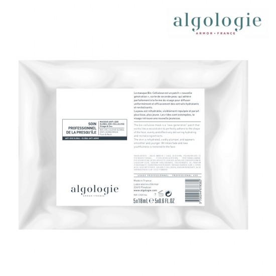 Algologie Anti-Age bio-cellulose mask face and neck 1x18ml