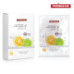 Pedibaehr Wellness Orange-Lemongras fleece foot mask 1 pair