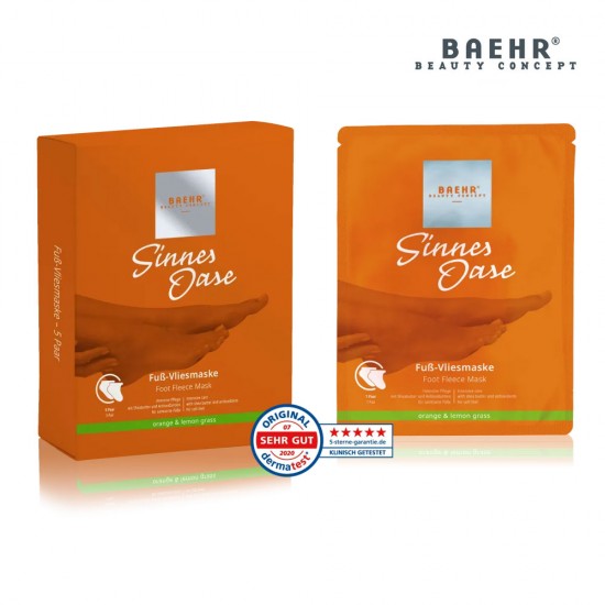 Baehr Sinnes Oase Fuß-Vliesmaske fleece foot mask 1 pair