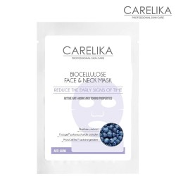 Carelika Biocellulose Face & Neck Mask Anti-Aging blueberry extract 18ml