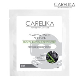 Carelika Tissue Face Mask Detox charcoal 23ml