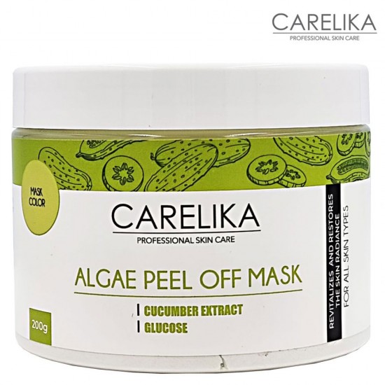 Carelika Algae Peel Off Mask Cucumber Extract Glucose 200g