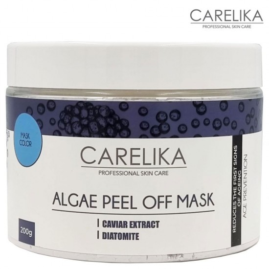 Carelika Algae Peel Off Mask Caviar Extract Diatomite 200g