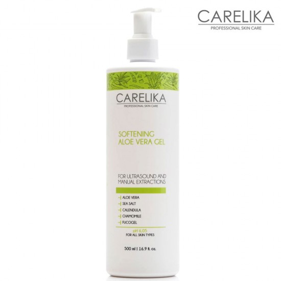 Carelika Softening Aloe Vera Gel for mechanical and ultrasonic facial cleansing 500ml