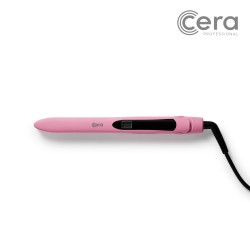 Cera Bullet Pastel Pink hair straightener in arrow shape pastel pink