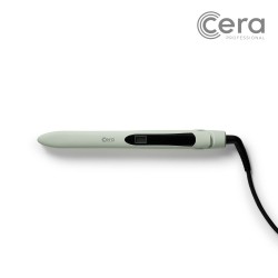 Cera Bullet Pastel Pink hair straightener in arrow shape pastel green
