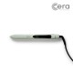 Cera Bullet Pastel Pink hair straightener in arrow shape pastel green