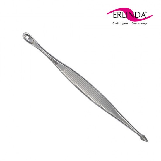 Erlinda blackhead and pimple removal tool with spoon and pointed tip 108mm