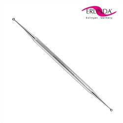 Erlinda double-sided acne and blackhead removal tool with different thickness loops 0.5mm and 1mm
