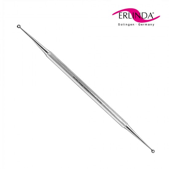 Erlinda double-sided acne and blackhead removal tool with different thickness loops 0.5mm and 1mm