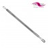 Erlinda blackhead and pimple removal tool with different sized loops and thick edge 127mm