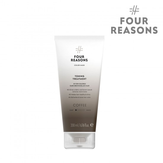 Four Reasons toning hair mask Coffee 200ml