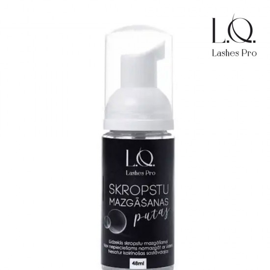 LO Lashes Pro Black cleansing foam for lash preparation 48ml