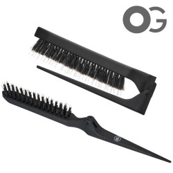 Olivia Garden Expert Style Up - Boar & Nylon Bristles - Black Matt