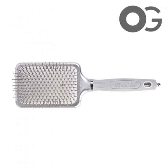 Olivia Garden Expert Care Rectangular Nylon Silver L