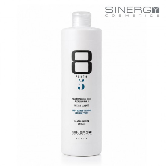 Sinergy 8 Punto 5 technical pre-treatment shampoo with alkaline pH 8.5, 500ml