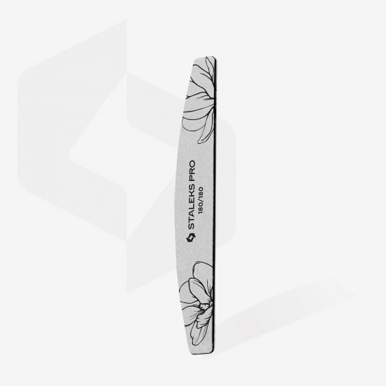 Staleks Pro Expert NFE-40-180/240 crescent shaped mineral nail files 180/240 grit 1psc