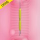 Staleks Pro Uniq PQ-11/2Y manicure pusher with silicone handle