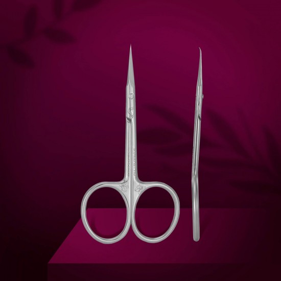 Staleks Exclusive SX-21/2M professional cuticle scissors with hook