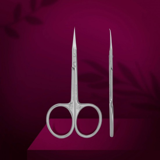 Staleks Exclusive SX-23/2M professional cuticle scissors with hook