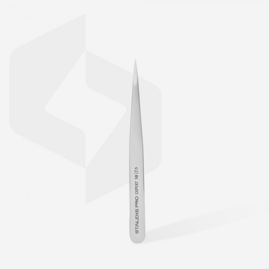Staleks Pro Expert TE-10/5 eyebrow tweezer with pointed edges