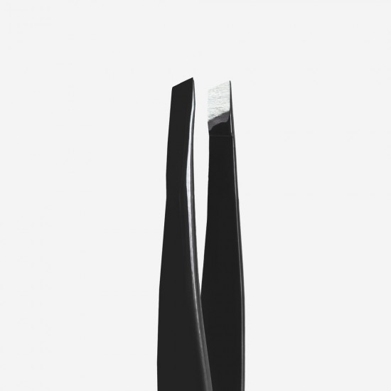 Staleks Pro Expert TE-11/4B eyebrow tweezer black with narrow bevel