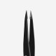 Staleks Pro Expert TE-11/5B eyebrow tweezer black with pointed edges