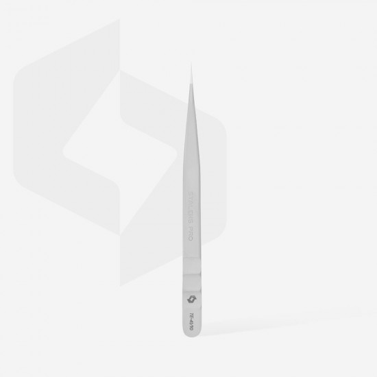 Staleks Pro Expert TE-41/10 professional eyelash tweezers straight