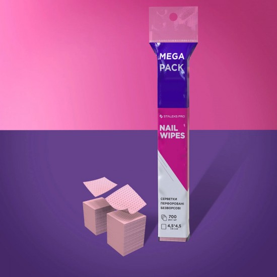 Staleks Pro Expert WE-700 lint-free perforated wipes 4.5 x 4.5 cm 700pcs