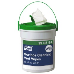 Tork W15 Surface Cleaning Wet Wipes Bucket 58pcs