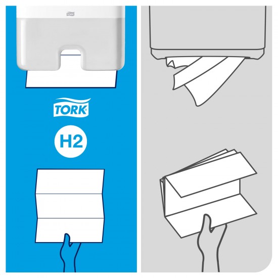 Tork H2 Xpress Multifold Mini Hand Towel Dispenser White