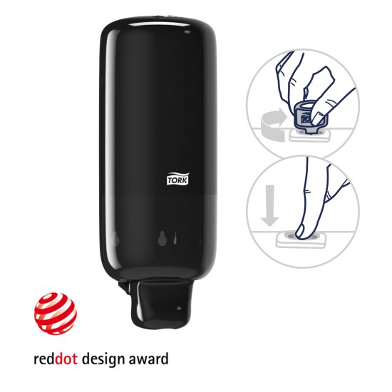Tork S4 Skincare Dispenser Elevation design Black