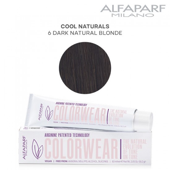 AlfaParf Color Wear hair color Cool Naturals 6 Dark Natural Blonde 60ml