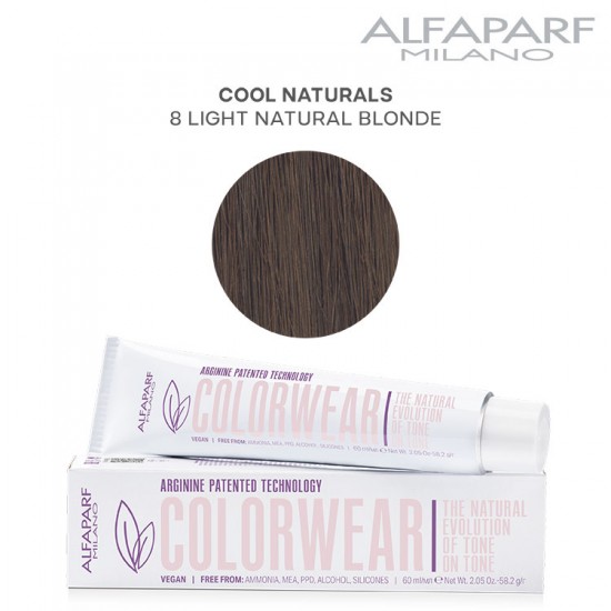AlfaParf Color Wear hair color Cool Naturals 8 Light Natural Blonde 60ml