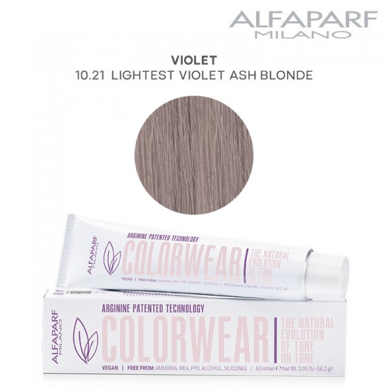 AlfaParf Color Wear hair color Violet 10.21 Lightest Violet Ash Blonde 60ml