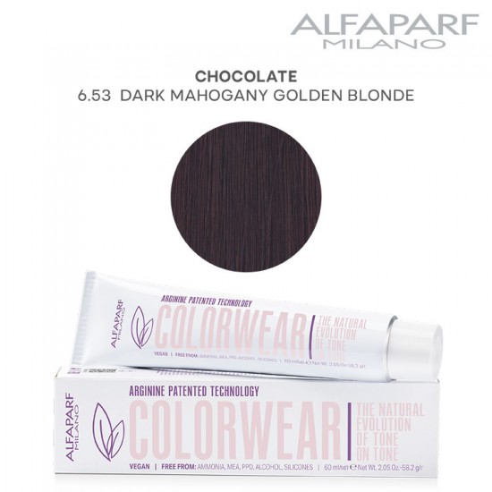 AlfaParf Color Wear hair color Chocolate 6.53 Dark Mahogany Golden Blonde 60ml